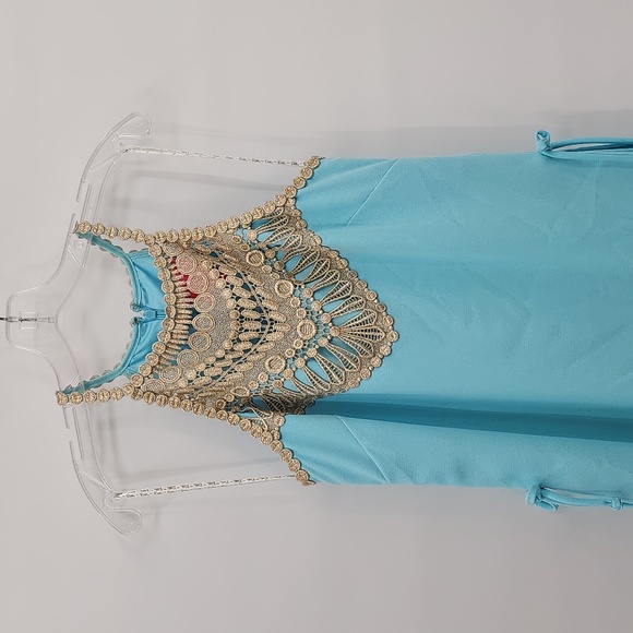 Lilly Pulitzer Pearl Romper Blue Women's Size 4 - Picture 2 of 10